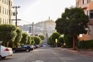 Rue montante de San Francisco
